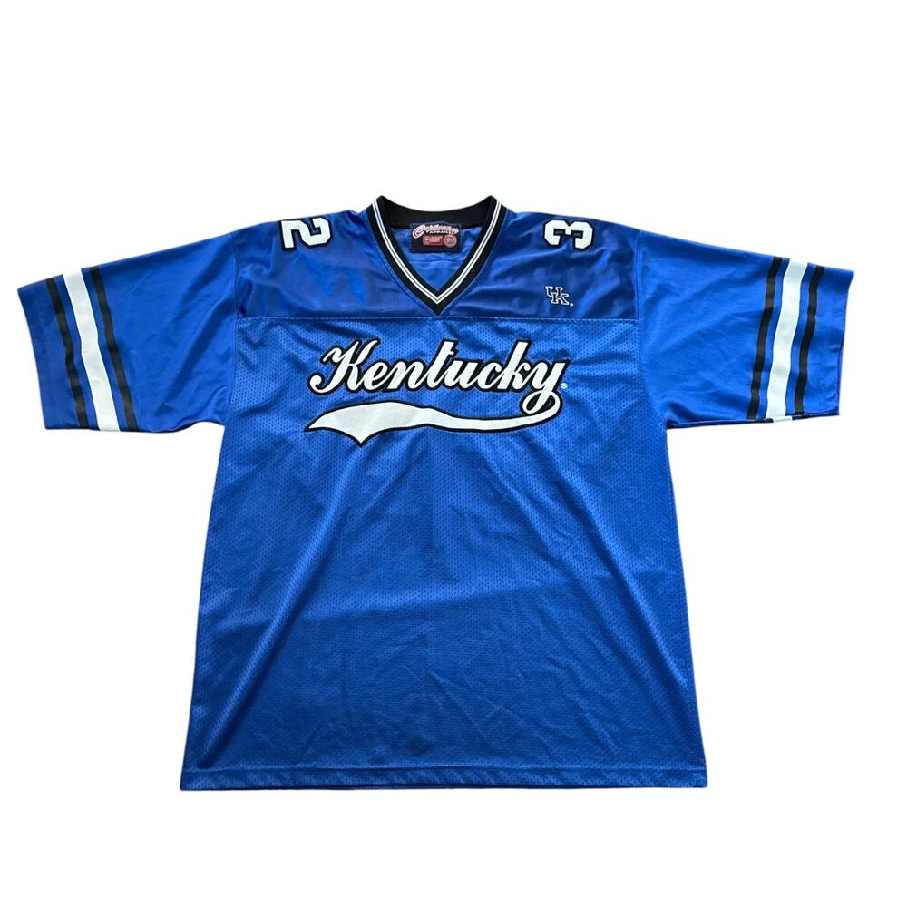 VTG Kentucky Wildcats #32 Football Jersey Mens XL Blue Captivating Apparel NCAA